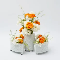 Hot Mrs. Alice Three Piece Ceramic Bamboo Vase