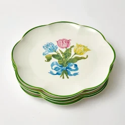 Mrs. Alice Tulip Starter Plate (Set Of 4)
