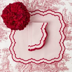 Sale Mrs. Alice Valerie Pink Napkins (Set Of 4)
