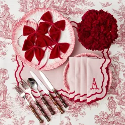 Sale Mrs. Alice Valerie Pink Napkins (Set Of 4)