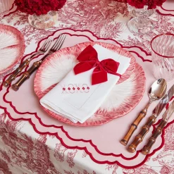 Clearance Mrs. Alice Valerie Pink Placemats (Set Of 4)
