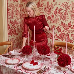 Clearance Mrs. Alice Valerie Pink Placemats (Set Of 4)