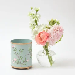 Discount Mrs. Alice Velvet Oak Tole Candle Pot