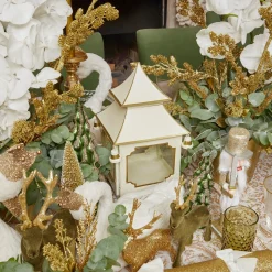 Discount Mrs. Alice White & Gold Pagoda Lantern