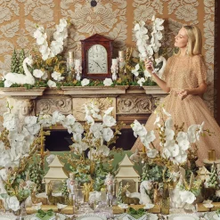 Discount Mrs. Alice White & Gold Pagoda Lantern