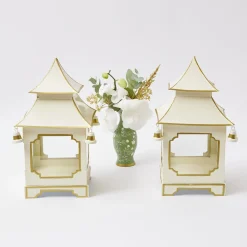 Discount Mrs. Alice White & Gold Pagoda Lantern
