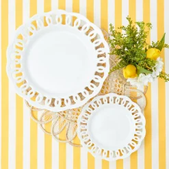 Sale Mrs. Alice White Lace Dinner & Starter Plates (Set Of 8)