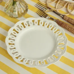 Mrs. Alice White Lace Starter Plates (Set Of 4)