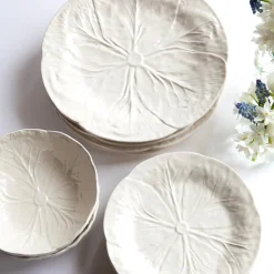 Clearance Mrs. Alice White Lettuce Dinner Plate