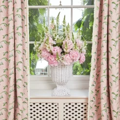 Clearance Mrs. Alice White Liliana Scalloped Rattan Urn