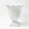 Outlet Mrs. Alice White Liliana Scalloped Rattan Urn