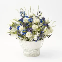 Outlet Mrs. Alice White Metal Planter
