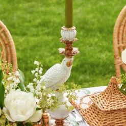 Discount Mrs. Alice White Parrot Candle Holder (Pair)