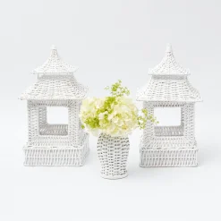 Online Mrs. Alice White Rattan Decoration Set