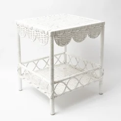 Discount Mrs. Alice White Rattan Outdoor Side Table