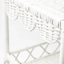 Sale Mrs. Alice White Rattan Outdoor Side Table