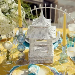 New Mrs. Alice White Rattan Pagoda Lantern