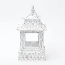 Hot Mrs. Alice White Rattan Pagoda Lantern