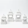 Online Mrs. Alice White Rattan Pagoda Lantern Set