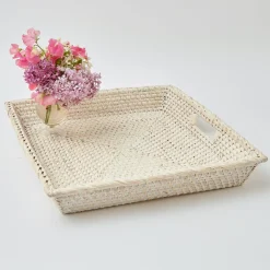 Sale Mrs. Alice White Rattan Tray