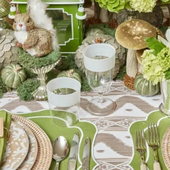 Clearance Mrs. Alice White Ribbon Water & Wine Glassware Set