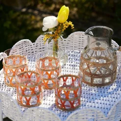 Outlet Mrs. Alice White Round Scalloped Rattan Tray