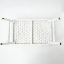 Best Mrs. Alice White Scalloped Rattan Breakfast Tray