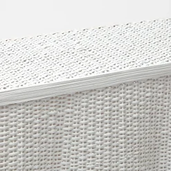 Best Mrs. Alice White Vivienne Rattan Scalloped Console Table