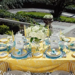 Sale Mrs. Alice Yellow Capri Lettuce Dinner & Starter Plates (Set Of 8)