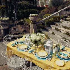 Best Mrs. Alice Yellow Capri Lettuce Dinner & Starter Plates (Set Of 8)