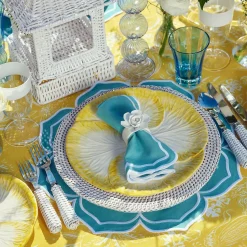 Best Mrs. Alice Yellow Capri Lettuce Dinner & Starter Plates (Set Of 8)