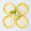 Outlet Mrs. Alice Yellow Capri Lettuce Starter Plates (Set Of 4)