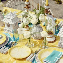 Outlet Mrs. Alice Yellow Capri Lettuce Starter Plates (Set Of 4)