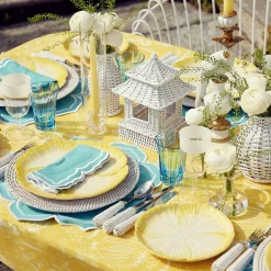 New Mrs. Alice Yellow Capri Lettuce Starter Plates (Set Of 4)