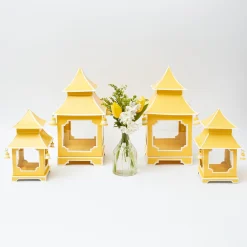 Sale Mrs. Alice Yellow Pagoda Lantern Set