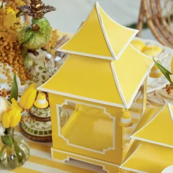 Sale Mrs. Alice Yellow Pagoda Lantern Set