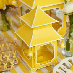 Sale Mrs. Alice Yellow Pagoda Lantern Set