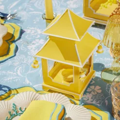 Sale Mrs. Alice Yellow Pagoda Lantern Set