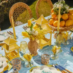 New Mrs. Alice Yellow Pagoda Lantern Set